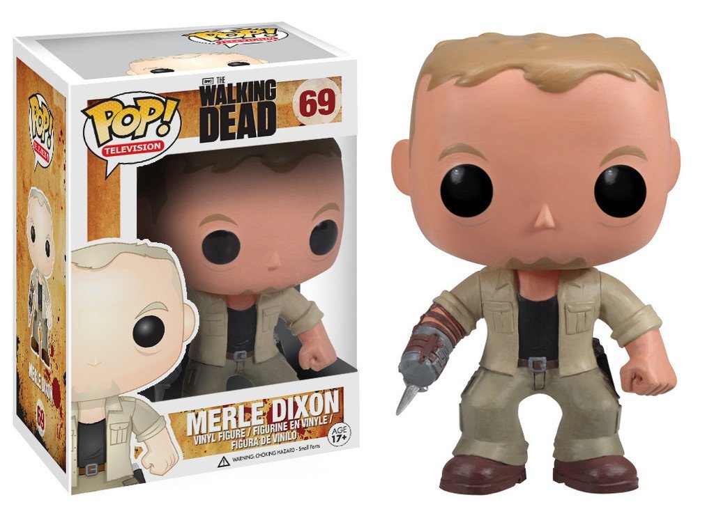 FUNKO POP! Vinyl Television RARE The Walking Dead #69 Merle Dixon [VAULTED]