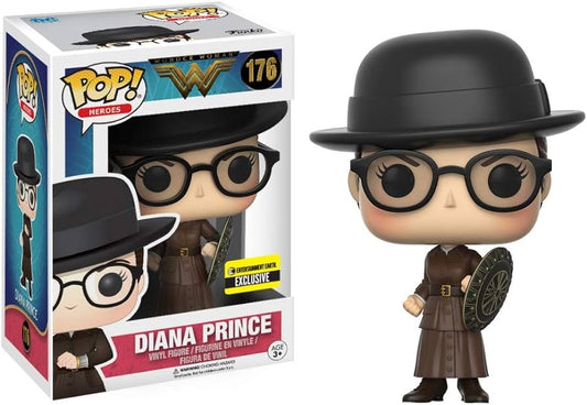 FUNKO POP! Vinyl Heroes RARE Wonder Woman #176 Diana Prince [Entertainment Earth (Stickerless)] [VAULTED]