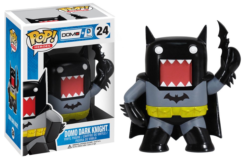 FUNKO POP! Vinyl Heroes RARE Domo + DC Comics #24 Domo Dark Knight [VAULTED]