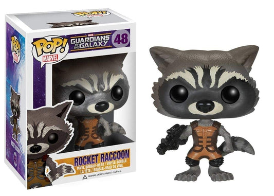 FUNKO POP! Vinyl Bobble-Head Marvel RARE Guardians of the Galaxy #48 Rocket Raccoon [Standard] [VAULTED]