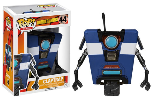 FUNKO POP! Vinyl Games RARE Borderlands #44 Claptrap (Blue) [Underground Toys (Stickerless)] [VAULTED]