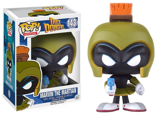 FUNKO POP! Vinyl Animation RARE Duck Dodgers #143 Marvin The Martian [VAULTED]