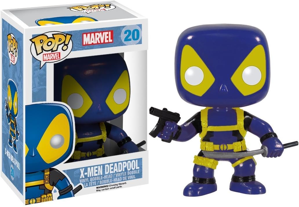 FUNKO POP! Vinyl Marvel RARE #20 Deadpool (Blue/Yellow - X-Men) [VAULTED]