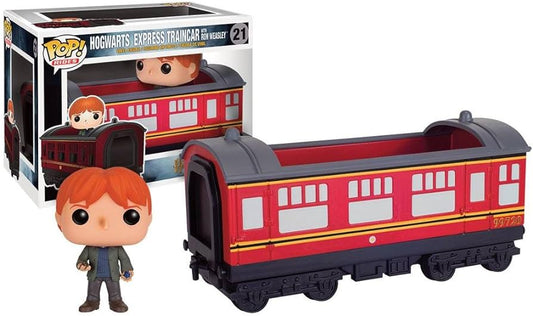 FUNKO POP! Vinyl Rides RARE Harry Potter #21 Hogwarts Express Carriage (w/Ron Weasley) [VAULTED]