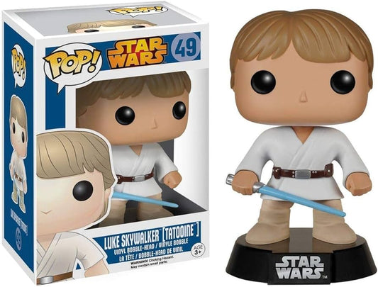 FUNKO POP! Vinyl Bobble-Head Star Wars RARE #49 Luke Skywalker (Tatooine) [VAULTED]