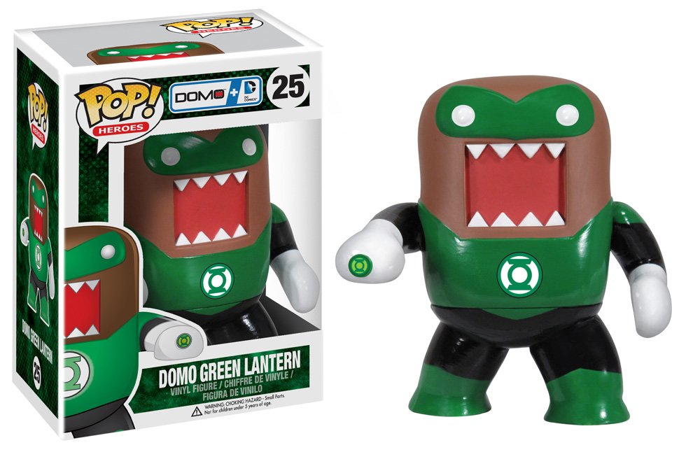 FUNKO POP! Vinyl Heroes RARE Domo + DC Comics #25 Domo Green Lantern [VAULTED]