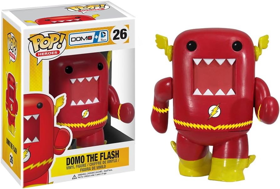 FUNKO POP! Vinyl Movies RARE Domo + DC Comics #26 Domo The Flash [VAULTED]