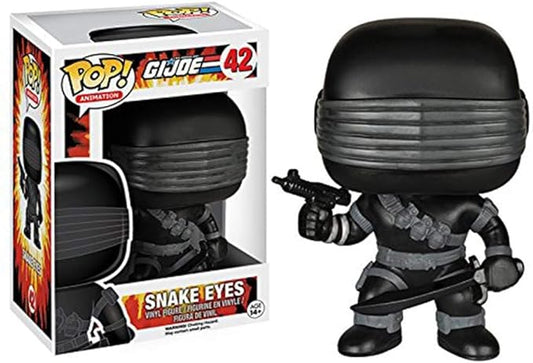 FUNKO POP! Vinyl Animation RARE G.I. Joe #42 Snake Eyes [VAULTED]