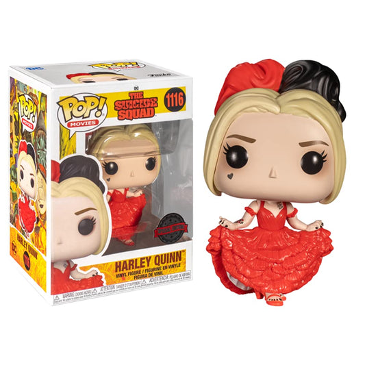 FUNKO POP! Vinyl Movies RARE Suicide Squad #1116 Harley Quinn (in Dress - The Suicide Squad) [Funko Special Edition] [VAULTED]