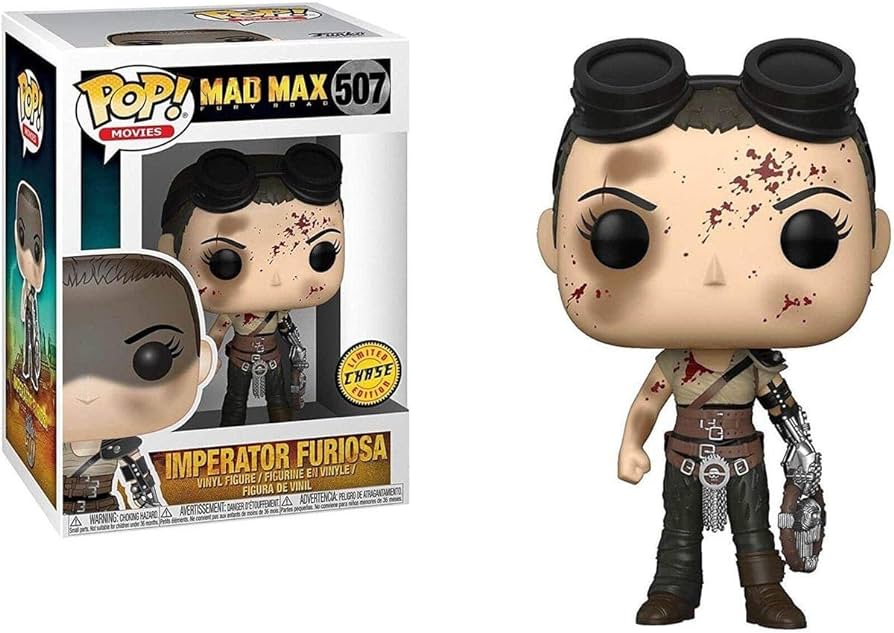 FUNKO POP! Vinyl Movies RARE Mad Max #507 Imperator Furiosa (Bloody) [Chase] [VAULTED]