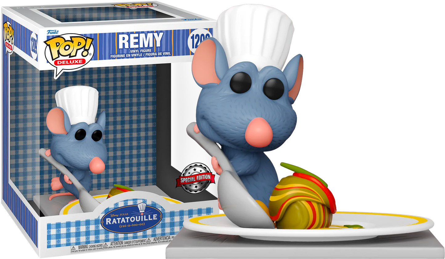 FUNKO POP! Vinyl Deluxe RARE Ratatouille #1209 Remy (Making Ratatouille) [BoxLunch] [VAULTED]