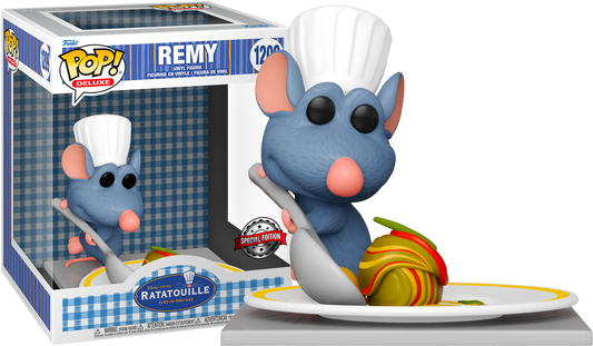 FUNKO POP! Vinyl Deluxe RARE Ratatouille #1209 Remy (Making Ratatouille) [BoxLunch] [VAULTED]