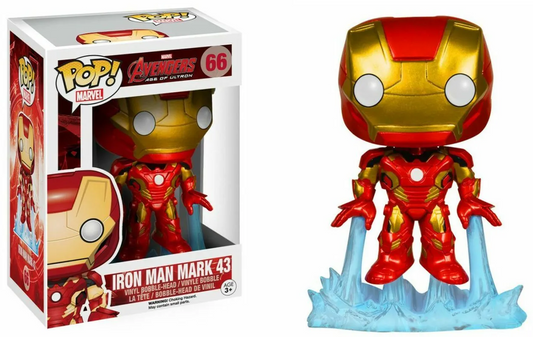 FUNKO POP! Vinyl Bobble-Head Marvel RARE Avengers Age of Ultron #66 Iron Man Mark 43 [VAULTED]