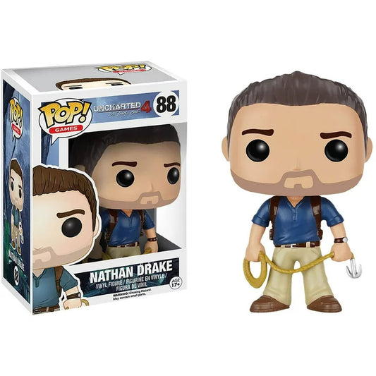 FUNKO POP! Vinyl Games RARE Uncharted 4 #88 Nathan Drake (Blue Shirt) [VAULTED]