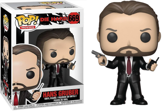 FUNKO POP! Vinyl Movies RARE Die Hard #669 Hans Gruber (Gun) [VAULTED]