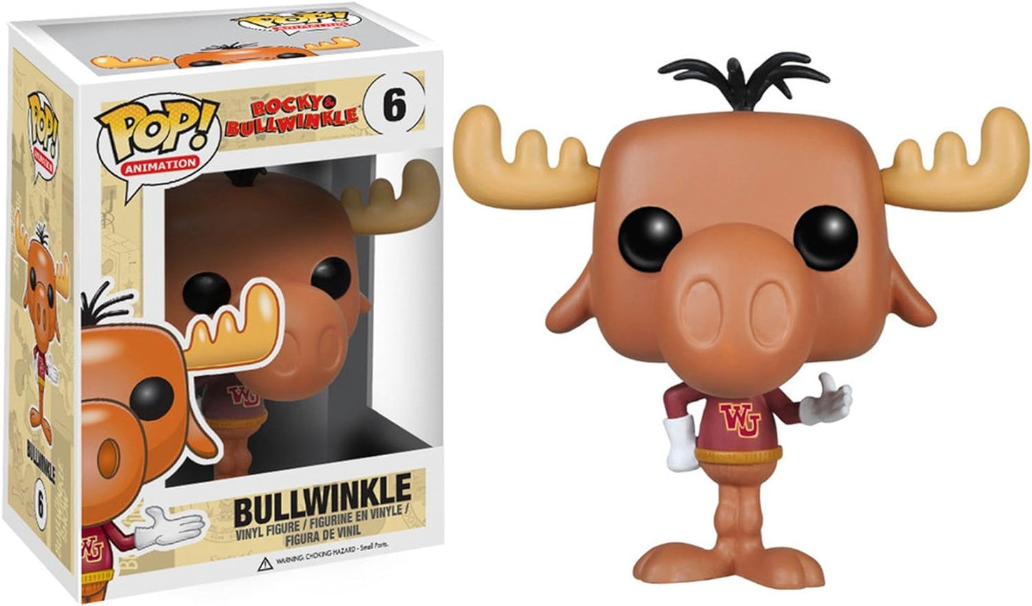 FUNKO POP! Vinyl Animation RARE Rocky & Bullwinkle #6 Bullwinkle [VAULTED]