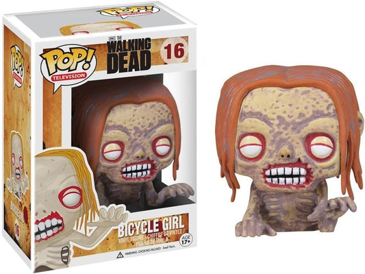 FUNKO POP! Vinyl Television RARE The Walking Dead #16 Bicycle Girl [VAULTED]