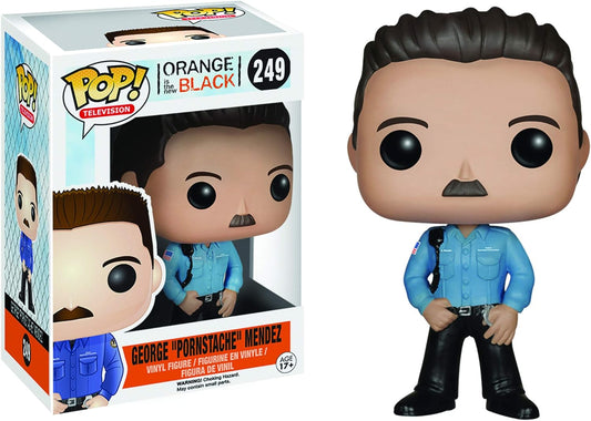 FUNKO POP! Vinyl Television RARE Orange Is The New Black #249 George "Pornstache" Mendez [VAULTED]