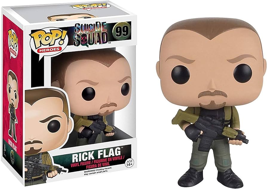 FUNKO POP! Vinyl Heroes RARE Suicide Squad #99 Rick Flag (Suicide Squad) [VAULTED]