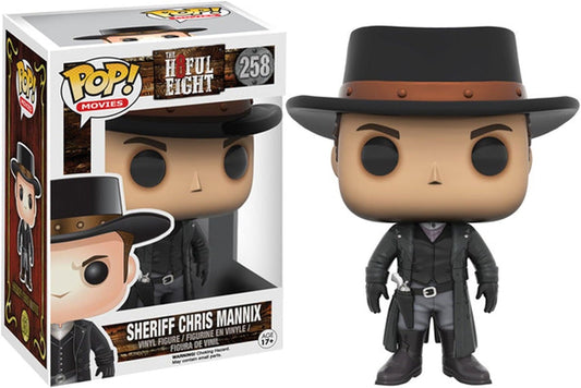 FUNKO POP! Vinyl Movies RARE The Hateful Eight #258 Sheriff Chris Mannix [VAULTED]