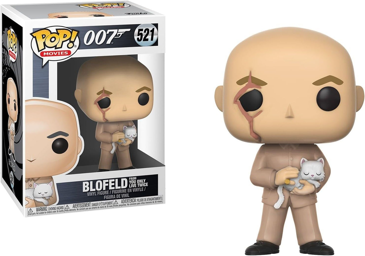 FUNKO POP! Vinyl Movies RARE 007 #521 Blofeld (from You Only Live Twice) [VAULTED]