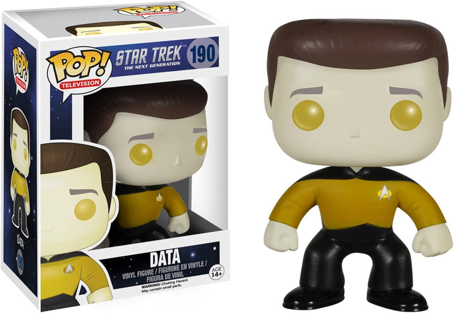 FUNKO POP! Vinyl Television RARE Star Trek The Next Generation #190 Data (Star Trek) [VAULTED]