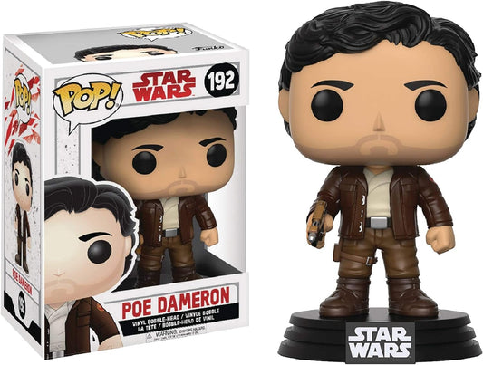 FUNKO POP! Vinyl Bobble-Head Star Wars RARE #192 Poe Dameron (The Last Jedi) [VAULTED]