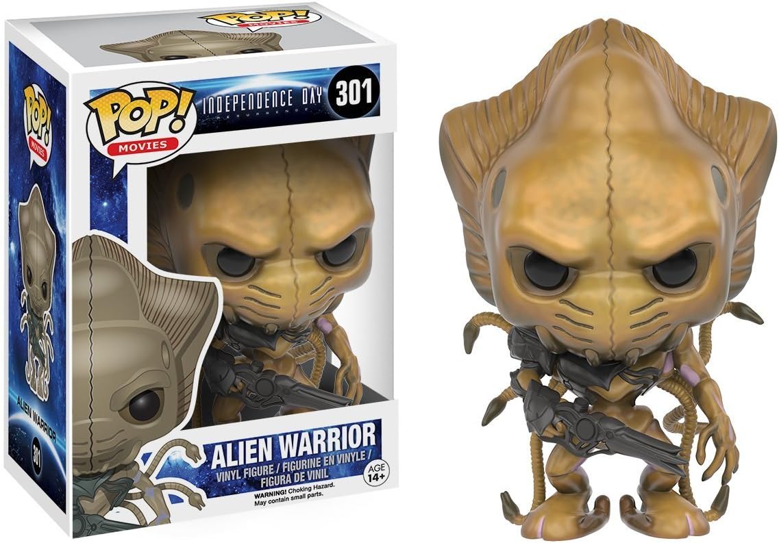 FUNKO POP! Vinyl Movies RARE Independence Day Resurgence #301 Alien Warrior [VAULTED]