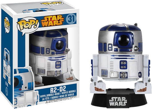 FUNKO POP! Vinyl Bobble-Head Star Wars RARE #31 R2-D2 (Blue Box - 3 Languages) [VAULTED]