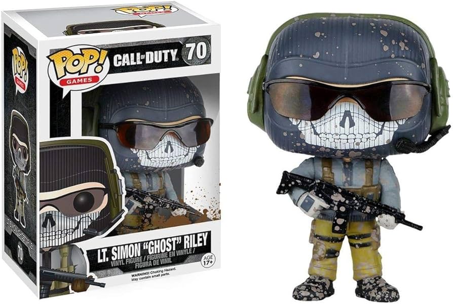 FUNKO POP! Vinyl Games RARE Call of Duty #70 LT. Simon 'Ghost' Riley [GameStop (Stickerless)] [VAULTED]