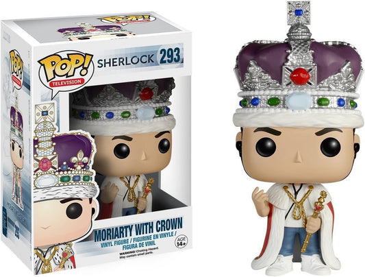 FUNKO POP! Vinyl Television RARE Sherlock #293 Moriarty with Crown [Hot Topic (Stickerless)] [VAULTED]