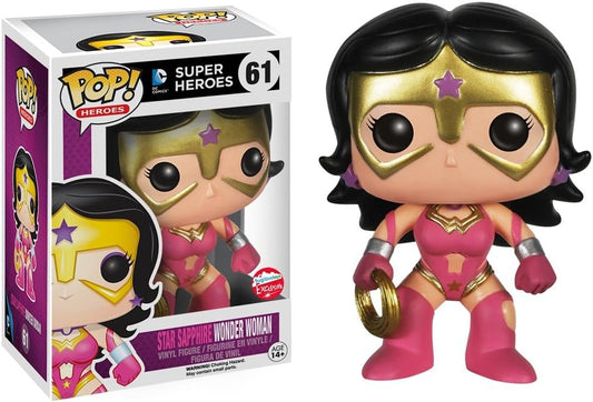 FUNKO POP! Vinyl Heroes RARE DC Super Heroes #61 Star Sapphire Wonder Woman [Fugitive Toys (Stickerless)] [VAULTED]