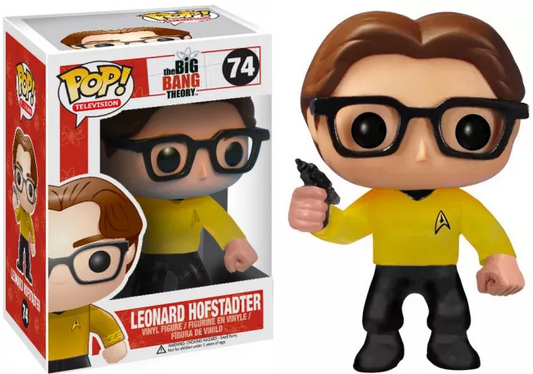 FUNKO POP! Vinyl Television RARE The Big Bang Theory #74 Leonard Hofstadter (Star Trek) [VAULTED]