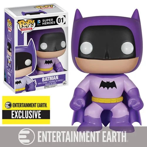 FUNKO POP! Vinyl Heroes RARE DC Super Heroes #01 Batman (Rainbow - Purple) [Entertainment Earth (Stickerless)] [VAULTED]