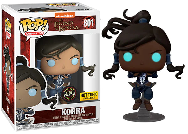 FUNKO POP! Vinyl Animation RARE The Legend of Korra #801 Korra (Avatar State) (GITD) [Funko Special Edition | Chase] [VAULTED]