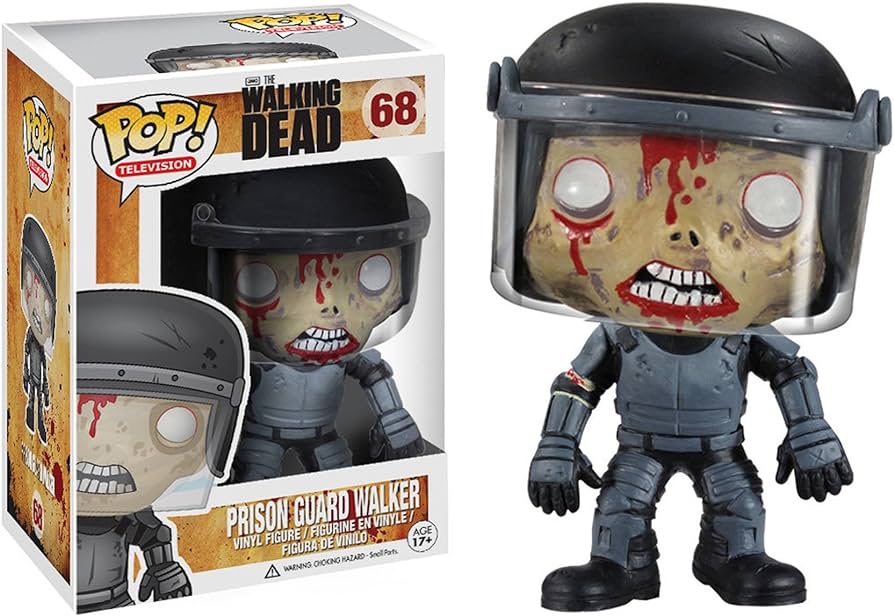 FUNKO POP! Vinyl Television RARE The Walking Dead #68 Prison Guard Walker [VAULTED]