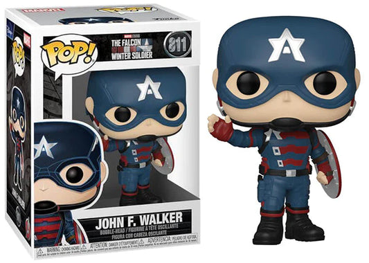 FUNKO POP! Bobble-Head Marvel RARE F&TWS #811 John F. Walker (F&TWS) [VAULTED]