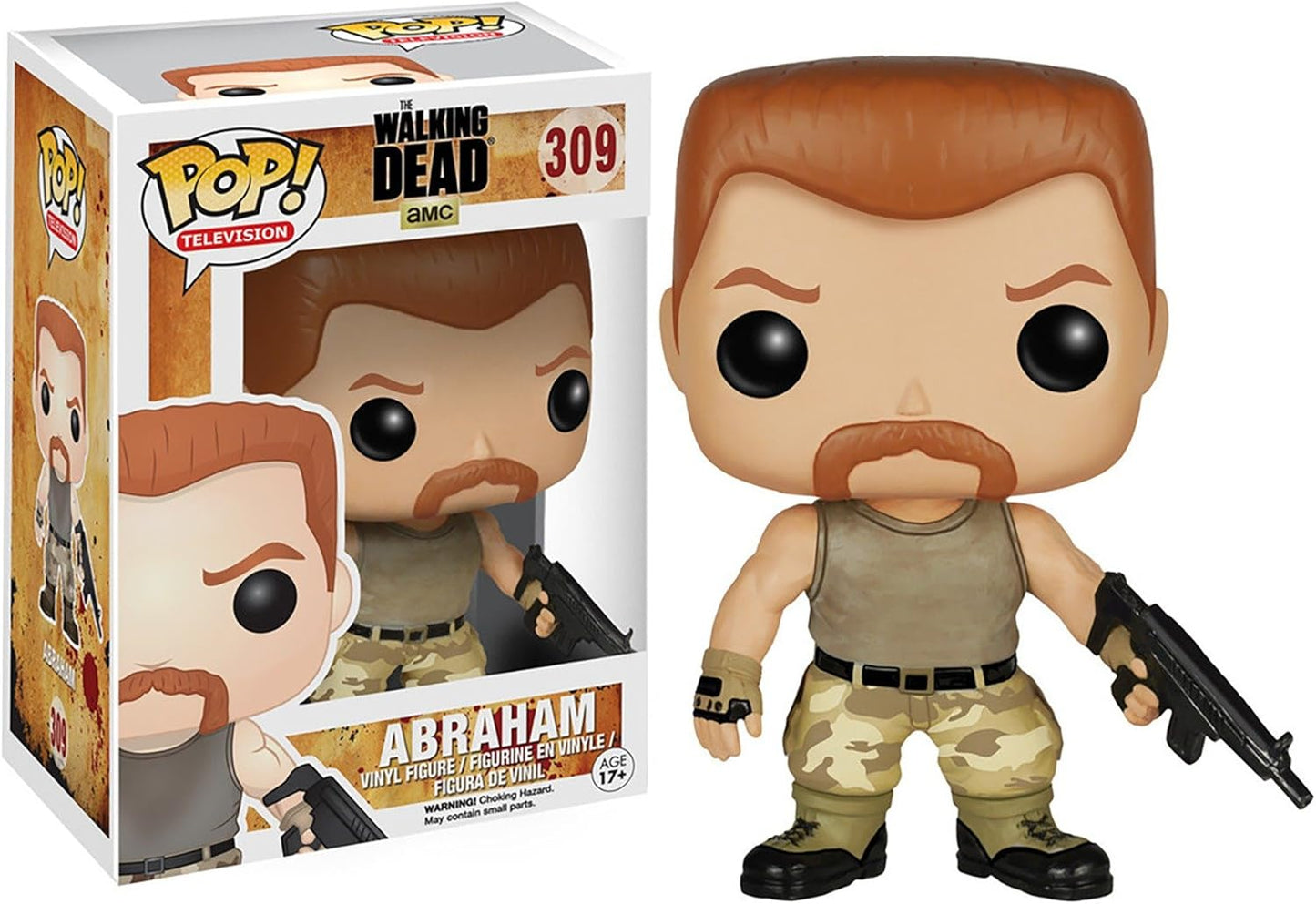 FUNKO POP! Vinyl Television RARE The Walking Dead #309 Abraham (The Walking Dead) [VAULTED]