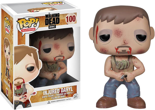 FUNKO POP! Vinyl Television RARE The Walking Dead #100 Daryl Dixon (Injured) [VAULTED]