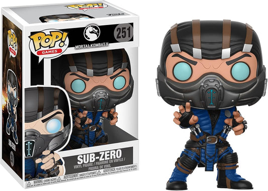 FUNKO POP! Vinyl Games RARE Mortal Kombat X #251 Sub-Zero (Ice Ball) [Chase] [VAULTED]