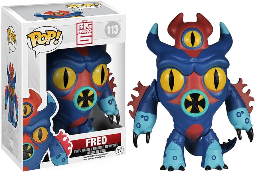 FUNKO POP! Vinyl Disney RARE Big Hero 6 #113 Fred [VAULTED]