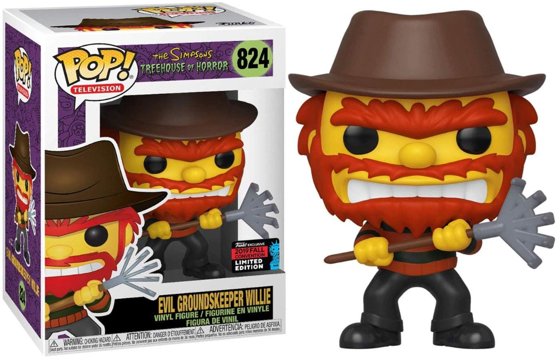 FUNKO POP! Vinyl Television RARE The Simpsons Treehouse of Horror #824 Evil Groundskeeper Willie [Fall Convention] [VAULTED]