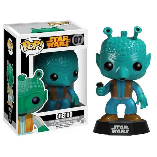 FUNKO POP! Vinyl Bobble-Head Star Wars RARE #07 Greedo (Black Box) [VAULTED]