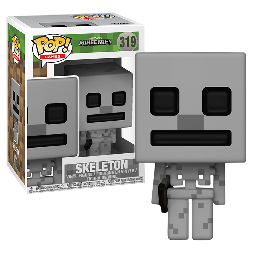 FUNKO POP! Vinyl Games RARE Minecraft #319 Skeleton [VAULTED]