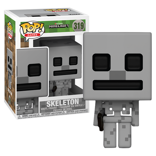 FUNKO POP! Vinyl Games RARE Minecraft #319 Skeleton [VAULTED]