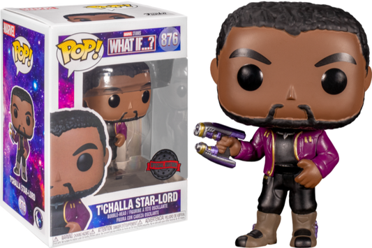 FUNKO POP! Bobble-Head Marvel RARE #876 T'Challa Star-Lord [Funko Special Edition] [VAULTED]