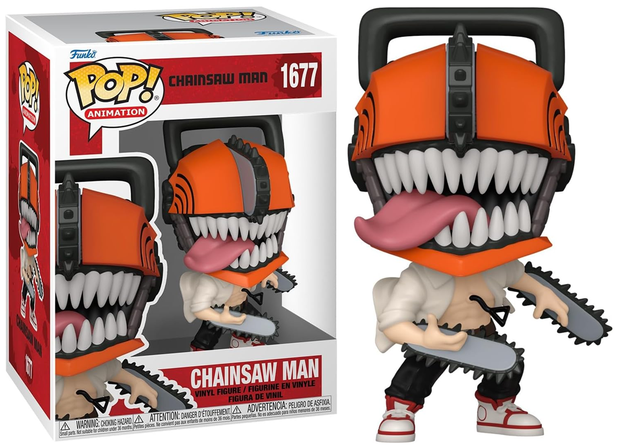 FUNKO POP! Vinyl Animation RARE Chainsaw Man #1677 Chainsaw Man (Bloody) [Chase] [VAULTED]
