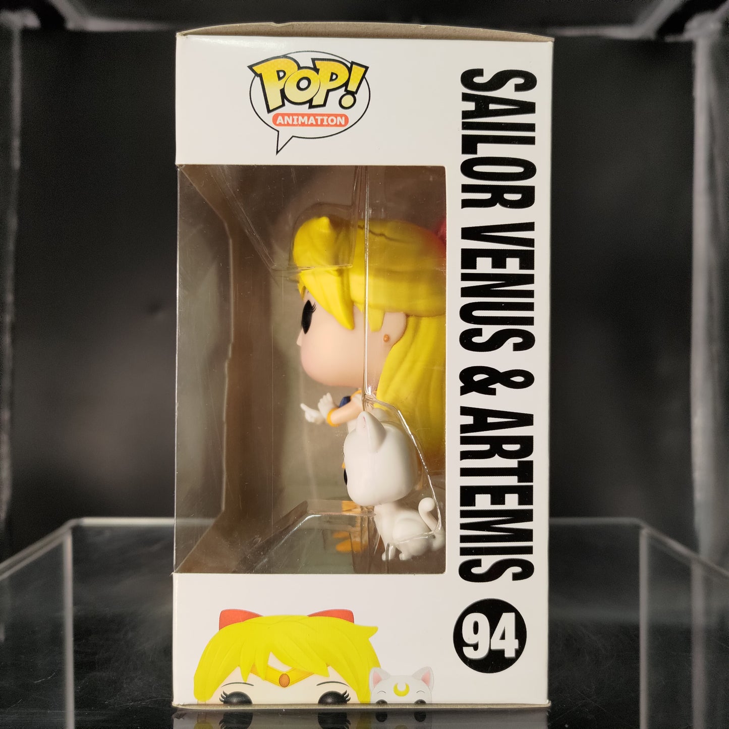 FUNKO POP! Vinyl Animation RARE Sailor Moon #94 Sailor Venus (w/ Artemis) [VAULTED]