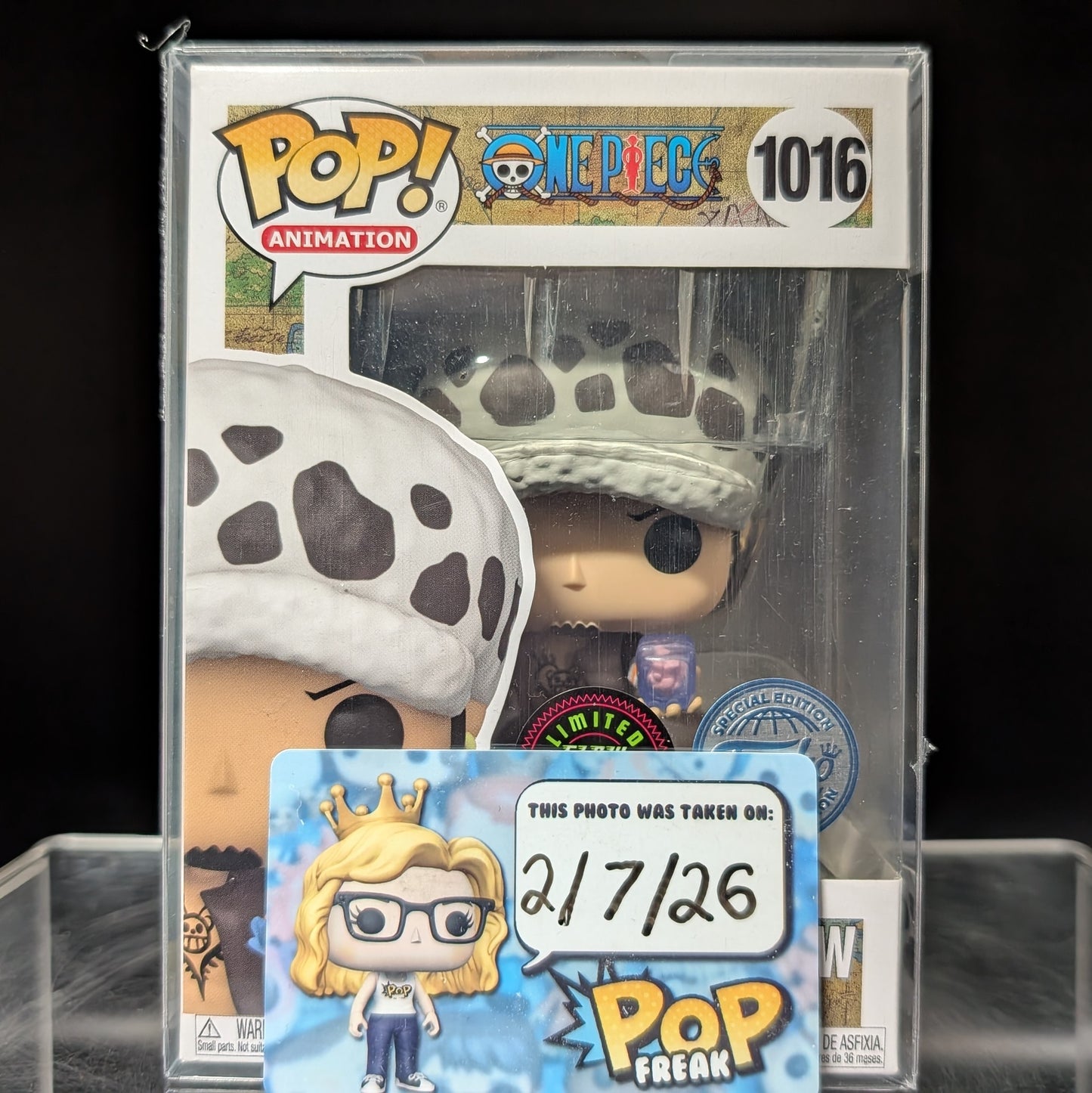 FUNKO POP! Vinyl Animation RARE One Piece #1016 Trafalgar Law (GITD) [Funko Special Edition | Chase] [VAULTED]