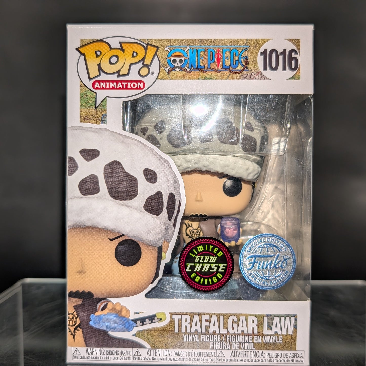 FUNKO POP! Vinyl Animation RARE One Piece #1016 Trafalgar Law (GITD) [Funko Special Edition | Chase] [VAULTED]